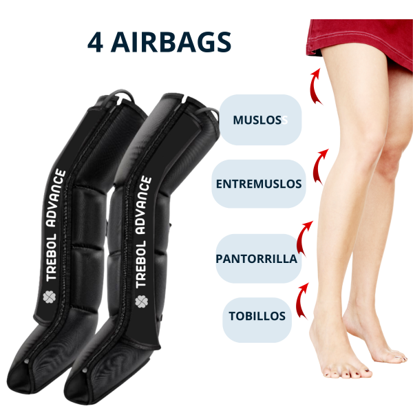 Botas con 4 airbags